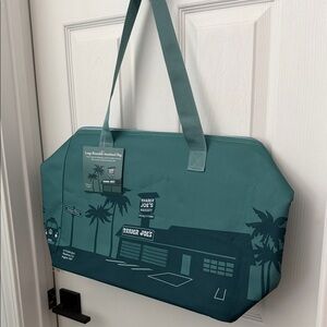 NEW Trader Joe's Teal Insulated Tote Bag